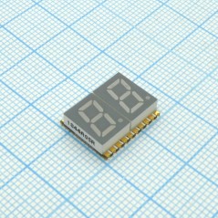 2-х разрядный сегментный дисплей smd 7,62мм/красный/635нм/8-27мкд/ОА