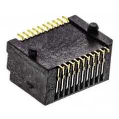 Разъем I/O, 20 контакт(-ов), Гнездо, SFP, Поверхностный Монтаж, Монтаж на Печатную Плату