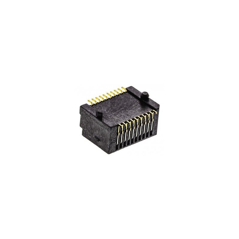 Разъем I/O, 20 контакт(-ов), Гнездо, SFP, Поверхностный Монтаж, Монтаж на Печатную Плату