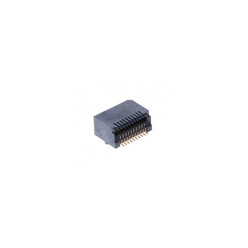 Соединитель SFP 20 контактов шаг 0.8мм угловой SMD 20 терминалов 1порт рейка