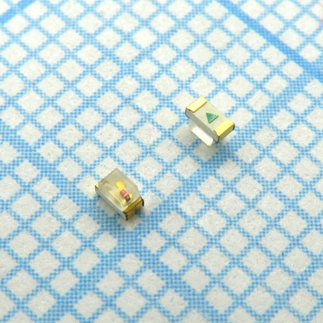 Светодиод smd 1,6х0,8мм/красный/628нм/70-150мкд/прозрачный/120°