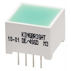 LED модуль/15х15мм/зеленый/568нм/40-80мкд