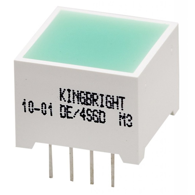 LED модуль/15х15мм/зеленый/568нм/40-80мкд