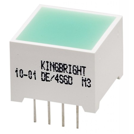 LED модуль/15х15мм/зеленый/568нм/40-80мкд