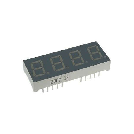 4-х разрядный индикатор 10,16мм/зеленый/568нм/1.9-6.4мкд