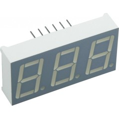 3-х разрядный индикатор/14,22мм/красный/625нм/1.9-6.4мкд