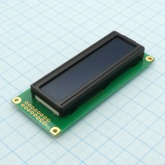 ЖКИ знакосинтезирующий 16 x 2, STN Желто-зеленый Позитивный/прозрачно-отражающий светодиодная подсветка желто-зеленая размеры 85