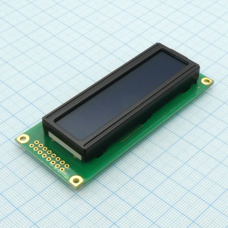 ЖКИ знакосинтезирующий 16 x 2, STN Желто-зеленый Позитивный/прозрачно-отражающий светодиодная подсветка желто-зеленая размеры 85
