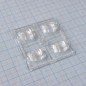 Квадратная модуль линза 2x2 на 4светодиода LG Innotek серии  LEMWA33X, эфф-93%, 119°x42°