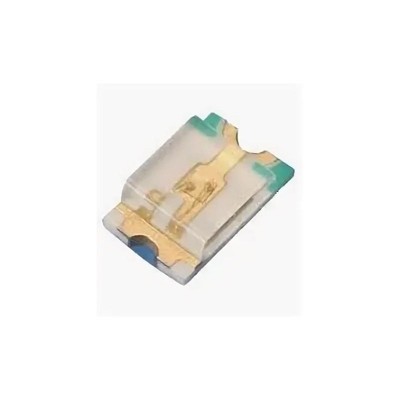 Светодиод smd 1,6х0,8мм/зеленый/570нм/12,5мкд/прозрачный/130°