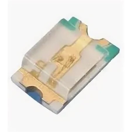 Светодиод smd 1,6х0,8мм/зеленый/570нм/12,5мкд/прозрачный/130°