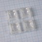 Квадратная модуль линза 2x2 на 4светодиода LG Innotek серии  LEMWA33X, эфф-86%, 53°,  50x50mm  H:8,5mm