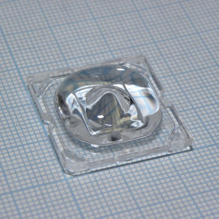 Линза для светодиода LG Innotek серии  LEMWA33X (Osram Oslon / Cree  XP-G), эфф-94%, 151°, 25x25mm   H:6,8mm