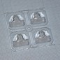 Квадратная модуль линза 2x2 на 4светодиода LG Innotek серии  LEMWA33X, эфф-94%, ассиметричная, 50x50mm  H:6mm