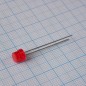 Светодиод 5мм/красный/625нм/3-8мкд/цилиндр короткий/100°