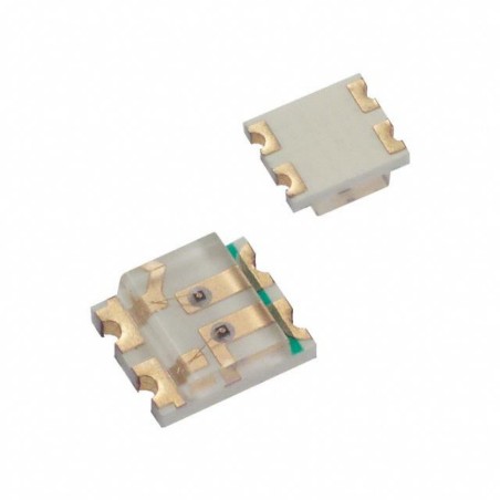 Светодиод smd 3,2х2,7мм/зеленый/569нм/6мкд - красный/621нм/2,5мкд/прозрачный 4pin /130°
