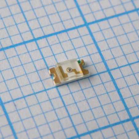 Светодиод smd 3,2х1,6мм/красный/643нм/15мкд/прозрачный/140°
