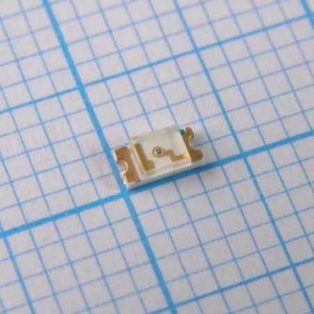 Светодиод smd 3,2х1,6мм/желтый/592нм/70мкд/прозрачный/140°