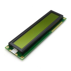 ЖКИ знакосинтезирующий 20 x 2, STN Желто-зеленый Позитивный/прозрачно-отражающий светодиодная подсветка желто-зеленая размеры 14