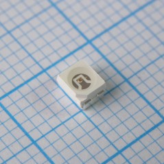 Светодиод smd 3,5х2,8мм/красный/625нм/600мкд/прозрачный/120°