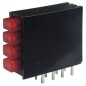 Светодиодный модуль 4LEDх2х3мм/красный/625нм/1.8-8мкд/100°