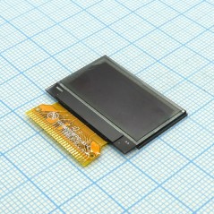 OLED 1.0'', 128x64, красный, 8 битный параллельный интерфейс/serial, -20 ... 70°C