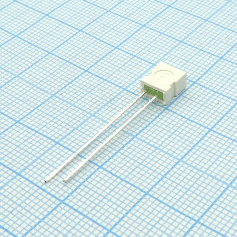Светодиод 3,65х6,15мм/зеленый/568нм/5-10мкд/100°
