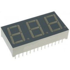 3-х разрядный индикатор/14,22мм/красный/625нм/1.9-6.4мкд
