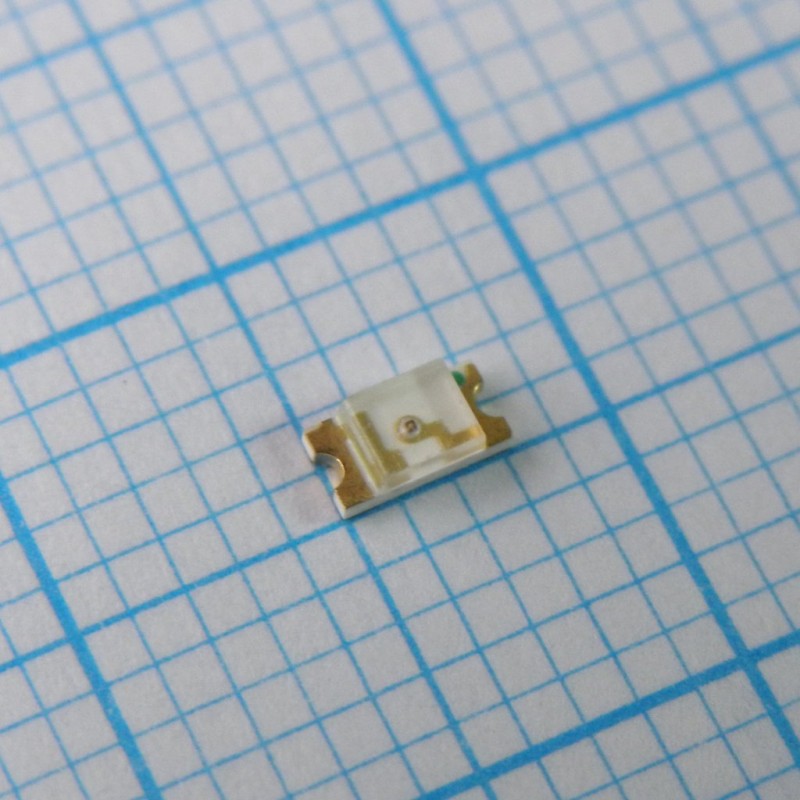 Светодиод smd 3,2х1,6мм/красный/631нм/80мкд/прозрачный/140°