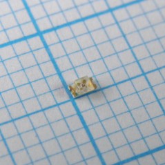 Светодиод smd 1,6х0,8мм/красный/631нм/80мкд/прозрачный/130°