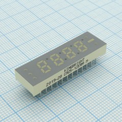 4-х разрядный индикатор 6,2мм/красный/625нм/1.9-4.7мкд