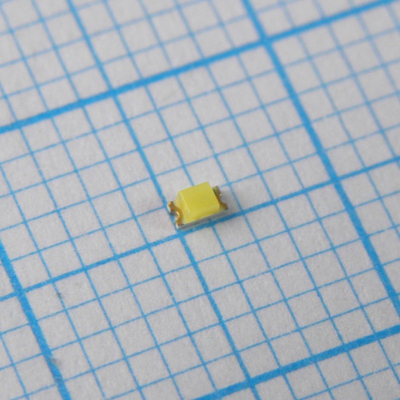 Светодиод smd 1,6х0,8мм/белый/600мкд/7000K/прозрачный/130°