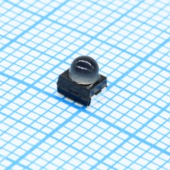 Светодиод smd 3,2х2,8мм/желтый/590нм/2600-5200мкд 20mA/прозрачный/30° с линзой