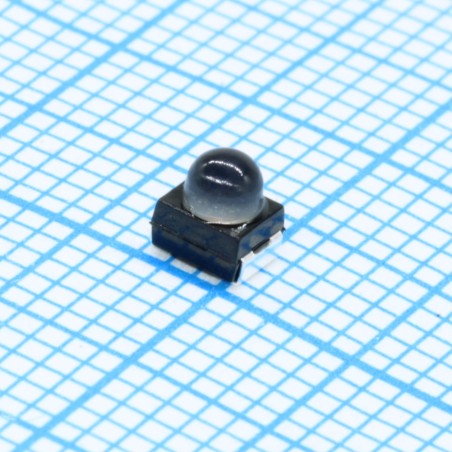 Светодиод smd 3,2х2,8мм/желтый/590нм/2600-5200мкд 20mA/прозрачный/30° с линзой