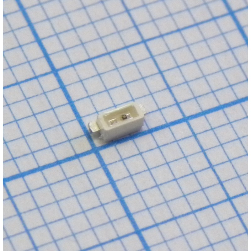 Светодиод smd 3х1.1мм/желтый/587нм/90-224мкд/прозрачный/120°/угловой