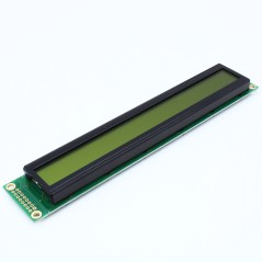 ЖКИ знакосинтезирующий 40 x 2, STN Желто-зеленый Позитивный/прозрачно-отражающий светодиодная подсветка желто-зеленая размеры 18
