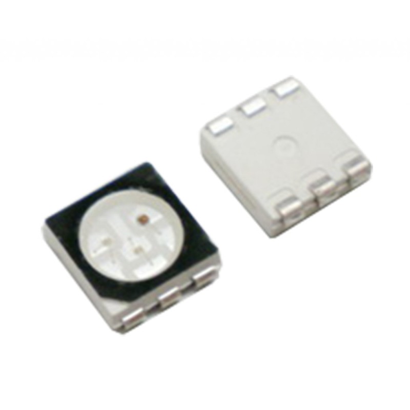 Светодиод smd 5х5мм/белый/7000мкд/прозрачный/120°