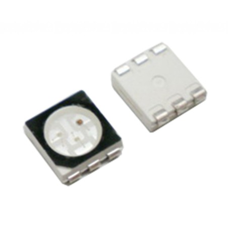 Светодиод smd 5х5мм/белый/7000мкд/прозрачный/120°