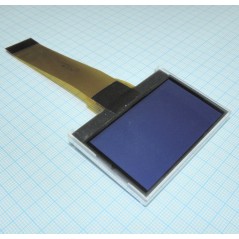 ЖКИ графич, 128 х 64, COG, STN Синий Negative/Transmis, подсв. LED Белая, VDD - 3V, 6 o'cl, -20...+70C