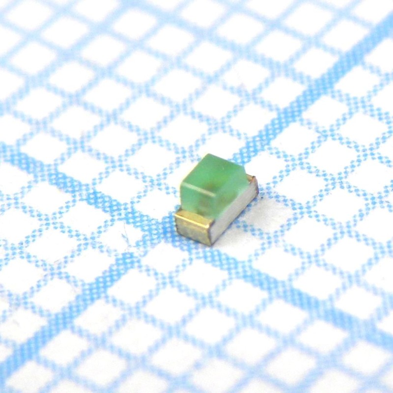 Светодиод smd 1,6х0,8мм/зеленый/568нм/4-15мкд/120°