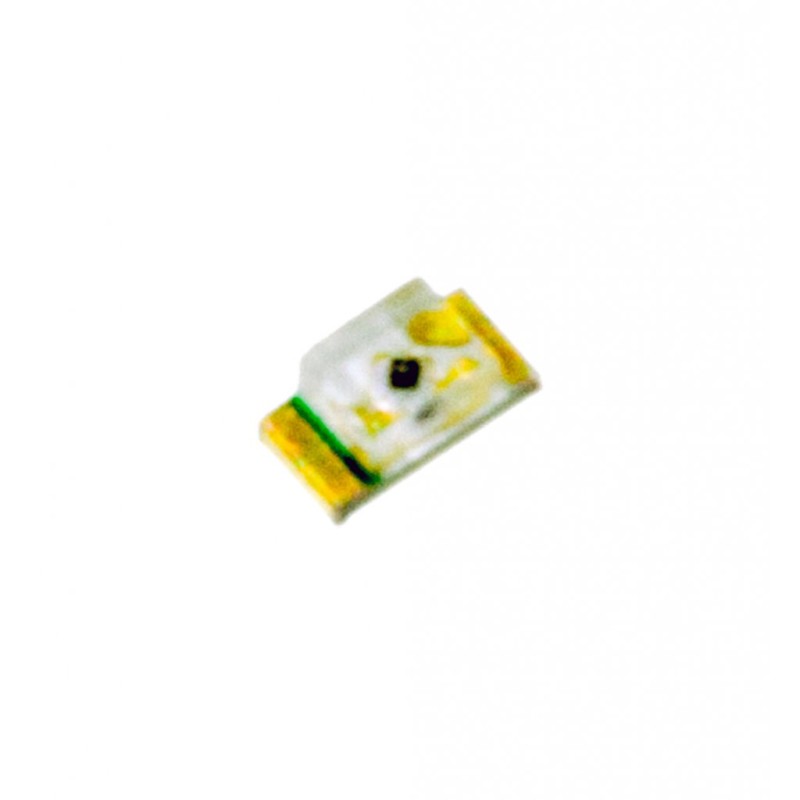 Светодиод smd 1,6х0,8мм/желтый/588нм/50-75мкд/прозрачный/130°