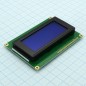 ЖКИ знакосинтезирующий 16 x 4, STN Синий Негативный/прозрачный, светодиодная подсветка белая, размеры 87x60 мм, видимая область 