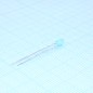Светодиод 3мм/зеленый/569нм/2.3мкд/50°/2mA