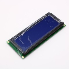 ЖКИ знакосинтезирующий 20 x 4, STN Синий Негативный/прозрачный светодиодная подсветка белая, -20...70°C