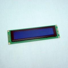 ЖКИ знакосинтезирующий 40 x 4 STN Синий Негативный/прозрачный, светодиодная подсветка белая, размеры 190x54 мм, видимая область 