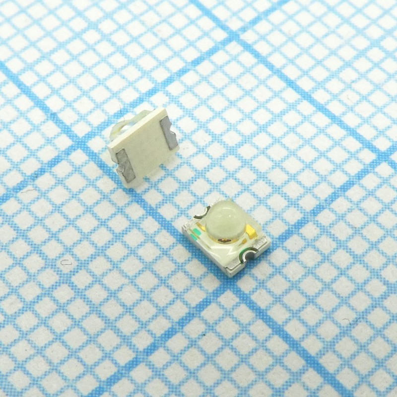 Светодиод smd 3,2х2,4мм/красный/630нм/1300-2700мкд/прозрачный/20°