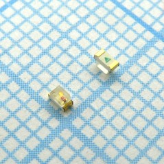 Светодиод smd 1,6х0,8мм/зеленый/525нм/280-450мкд/прозрачный/120°