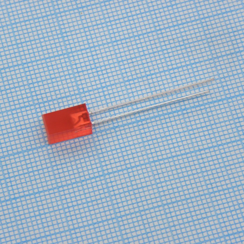 Светодиод 5х5мм/красный/640нм/36-80мкд/110°