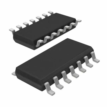 4-разрядный буфер/линейный драйвер с выходами с 3 состояниями, 14SOIC