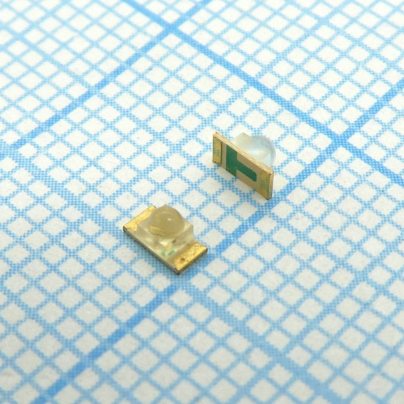 Светодиод smd 3,2х1,6мм/синий/465нм/480-900мкд/прозрачный/40°
